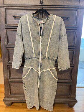VINTAGE Plati 1980s Zippered Dress